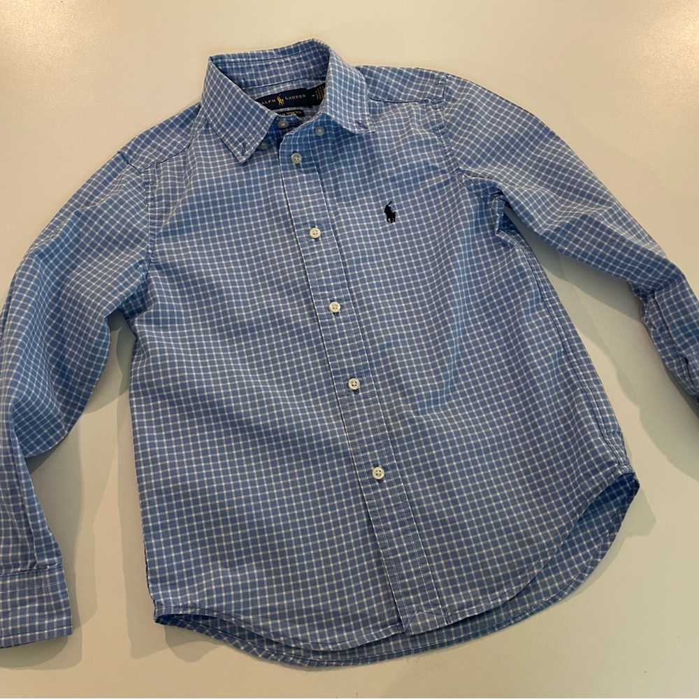 Boy’s Blue Checkered Shirt